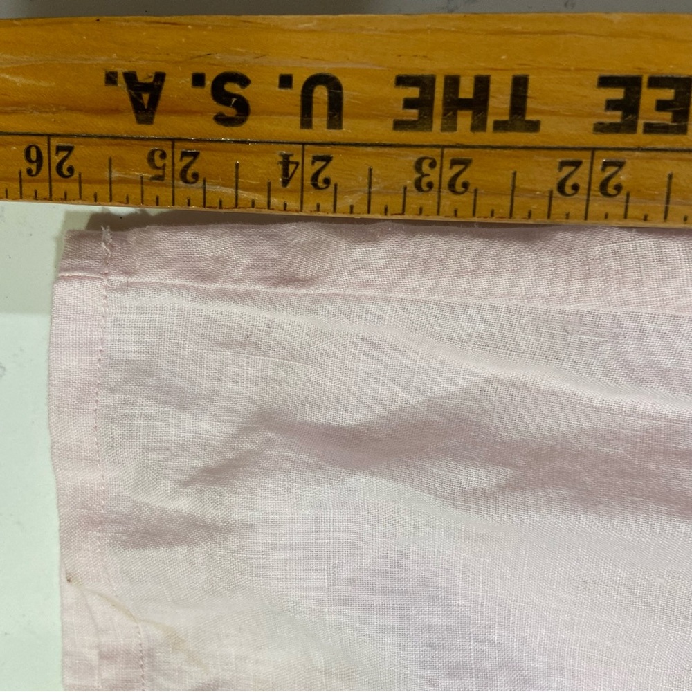 NEW Eileen Fisher Linen Pant Women's Large baby pink Pull On Elastic Waist Taper - Picture 7 of 8